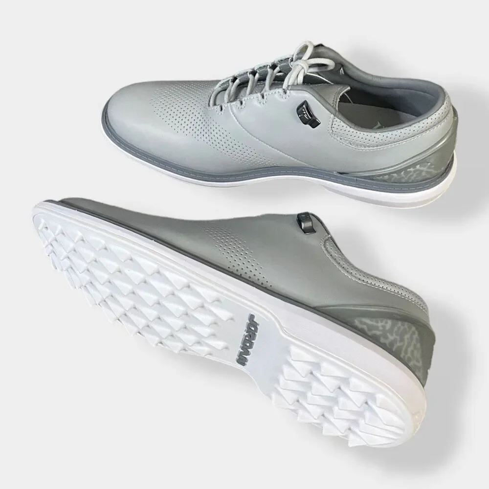 Nike Jordan ADG 4 Wolf Grey White Mens Golf Shoes Cleats DM0103-010 size 8.5